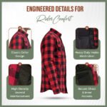 Motorcycle Riding Shirt with Armor/ Iron Route/ Ember Red Shirt - Image 3