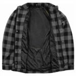 Motorcycle Riding Shirt with Armor/ Iron Route/ Graphite Black Shirt - Image 8